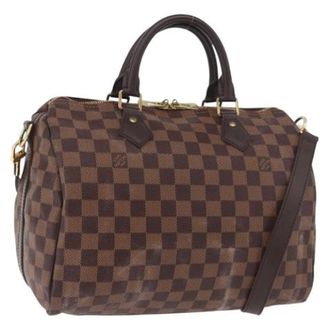 Louis Vuitton Pre-owned Speedy Bandouliere 30 Hand Bag - Dames - Pre-owned - Bruin - Maat: ONE Size Leer