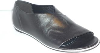 Halmanera Zwarte Leren Laarzen - Dames - Sandalen - Zwart - 36 EU - Leer - Schoenen
