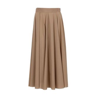 Fay Maxi Skirts, female, Beige, Size: M Maxi Skirt