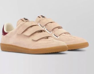 Isabel Marant beth leather sneakers contrast heel tab