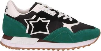 Atlantic Stars Heren Leren en Stoffen Sneakers - Heren - Sneakers - Veelkleurig - 45 EU - Leer - Schoenen