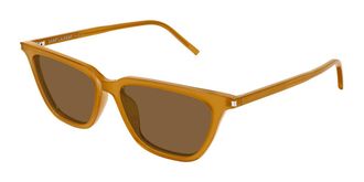 Saint Laurent SL 889 SULPICE THIN 004 Womens Sunglasses Yellow Size 53 - Free RX Lenses - Free RX Lenses