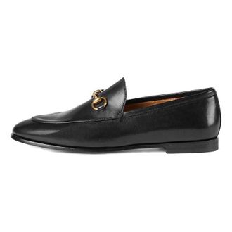 Gucci (WMNS) Gucci Jordaan Leather Loafers Black 404069-BLM00-1000