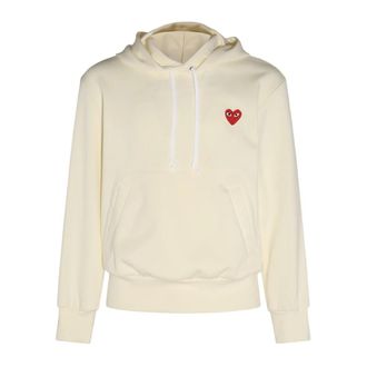 Comme Des Gar&ccedil;ons Hart Hoodie - Dames - Hoodies - Beige - S - Hoodies & sweatvesten