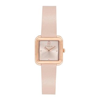 Furla Diamante Horloge - Dames - Accessoires - Roze - Maat: ONE Size Leer
