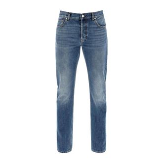 Alexander McQueen Hombre, Vaqueros, Azul, Talla: M