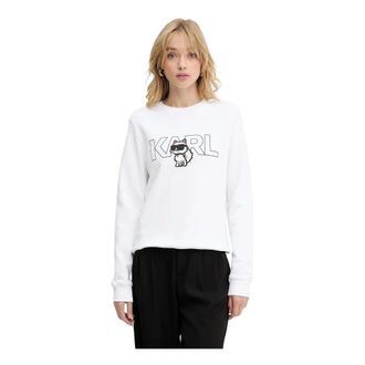 Karl Lagerfeld Donna, Felpe, Bianco, L, new