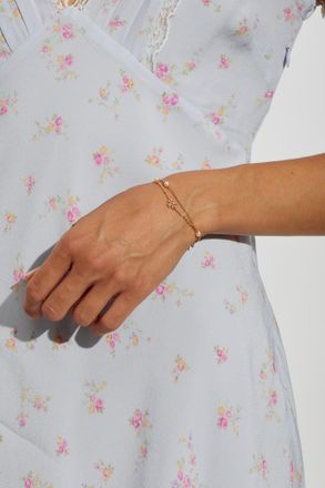 Tory Burch Bracelet With Glass Pearls, Womens, Gold