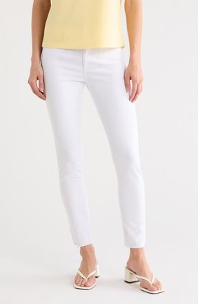 AG - Adriano Goldschmied Farrah Mid Rise Ankle Skinny Jeans in Pearl White at Nordstrom Rack, Size 30