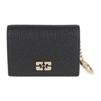 Ganni Wallets & Cardholders, female, Black, Size: ONE SIZE Card Holder With Flap