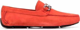 Ferragamo Mens Parigi Eco Driver Shoes In Red