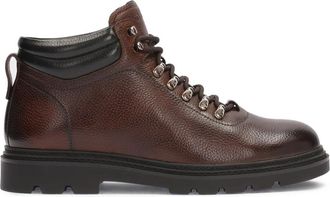 Kazar Bruine leren veterschoenen - Heren - Veterlaarzen - Bruin - 42 EU - Leer - Schoenen