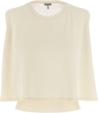Loewe Wool Sweater Maglioni Bianco-Donna
