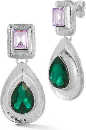 Sphera Milano Teardrop Statement Earrings in Silver at Nordstrom Rack