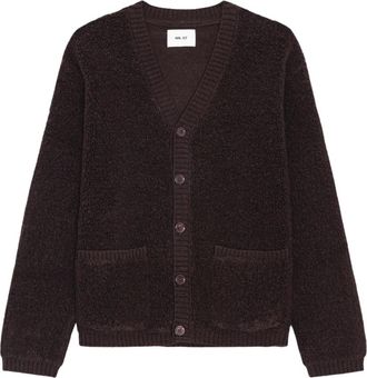 Nn.07 Cardigan Fleece - Heren - Vesten - Bruin - XL - Wol - Truien & Vesten