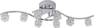 Lindby L&aacute;mpara De Techo Led yaro En Plateado Metal - Lindby