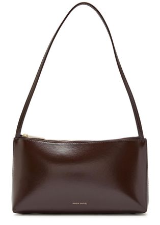 Mansur Gavriel Gaia Smoothed Leather Shoulder bag - Chocolate - One Size