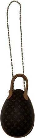 Louis Vuitton Tweedehands Canvas Louis Vuitton tassen - Dames - Vintage Handtas - Bruin - ONE Size - Leer - Vintage