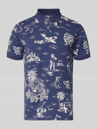 Polo Ralph Lauren Regular Fit Poloshirt aus reiner Baumwolle in Marine, Gr&ouml;&szlig;e XL