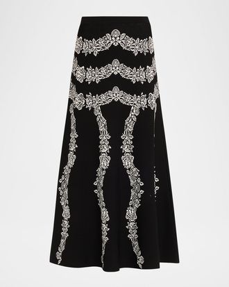 Ulla Johnson Valencia Jacquard Midi Skirt