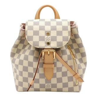 Louis Vuitton Pre-owned Backpacks, female, Beige, Size: ONE SIZE Pre-owned Sperone Damier Azur Backpack
