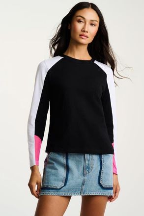 Lisa Todd Playing Games Tee in Black White at Nordstrom, Size X-Large