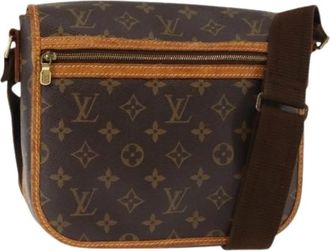 Louis Vuitton Pre-owned Cross Body Bags, female, Brown, Size: ONE SIZE Pre-owned Canvas Cross Body Bag