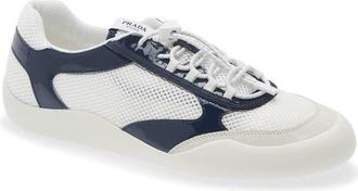 Prada Speedrock Mixed Media Sneaker in Royal at Nordstrom, Size 10.5