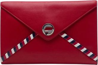 Chanel Pre-owned Vintage Clutch - Dames - Vintage Clutch - Rood - ONE Size - Leer - Vintage