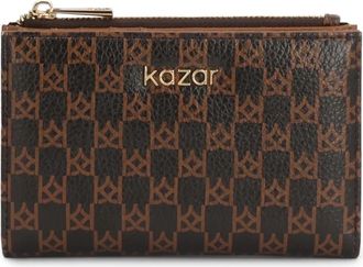Kazar Thalia Compact Portemonnee - Dames - Portefeuilles - Bruin - ONE Size - Leer - Accessoires