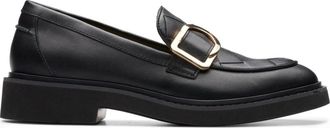 Clarks Penny Loafers - Dames - Loafers - Zwart - 39 EU - Leer - Schoenen