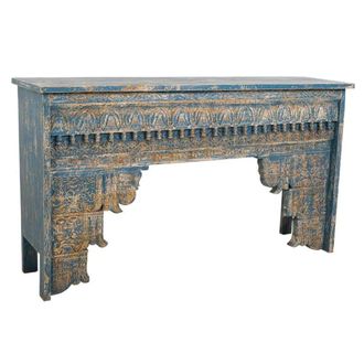 Wanderlust Deco Recibidor de madera acabado artesanal 160x40x90