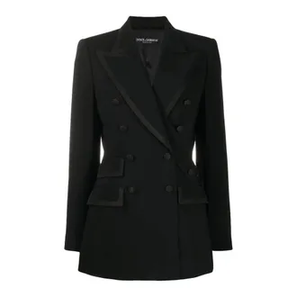 Dolce & Gabbana Dames, Jassen, Zwart, Maat: M