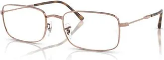 Ray-Ban 54mm Irregular optical glasses in Copper at Nordstrom