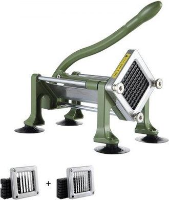 OEM Cortadora De Patatas Fritas Cortador De Papas Con Hoja De Acero Inoxidable De 1/2, 3/8 Cortador De Papas Manual Con Ventosas Ideal Para Papas Fritas, 