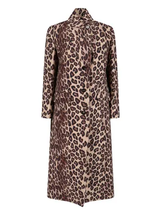 Alberto Biani Structured Multicolor Coat With Zipper Closure