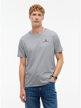 Tommy Hilfiger Mens Back H-Logo T-Shirt - Grey Heather - XXL