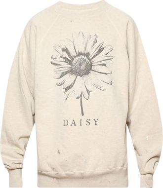 Saint Mxxxxxx Felpa con stampa Daisy - Toni neutri