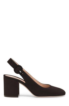 Gianvito Rossi Joelle Sling Pump in Brown Suede at Nordstrom, Size 41.5