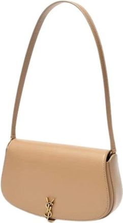 Saint Laurent Pre-owned Shoulder Bags, female, Beige, Size: ONE SIZE Pre-owned Vintage Shoulder Bag