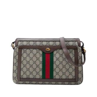 Gucci Pre-owned Cross Body Bags, female, Beige, Size: ONE SIZE Pre-owned Ophidia Crossbody Bag