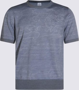Berluti Light Blue Cotton Knitwear