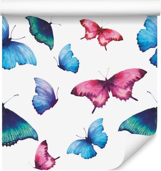 OEM Carta Da Parati Con Farfalle Colorate Per Soggiorno E Camera Da Letto, 50x1000 Cm