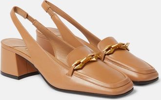 Jimmy Choo London Diamond Tilda 45 leather slingback pumps