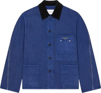 Givenchy Workwear Jacket - Heren - Zomerjassen - Blauw - L - Denim - Jassen