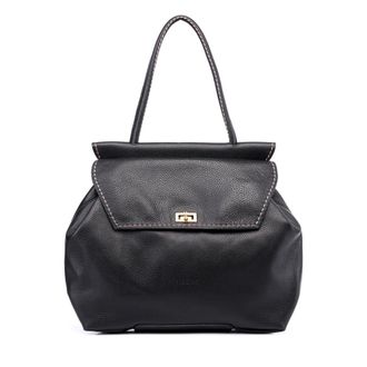 PLINIO VISONA Dames, Tassen, Zwart, Maat: ONE Size Leer