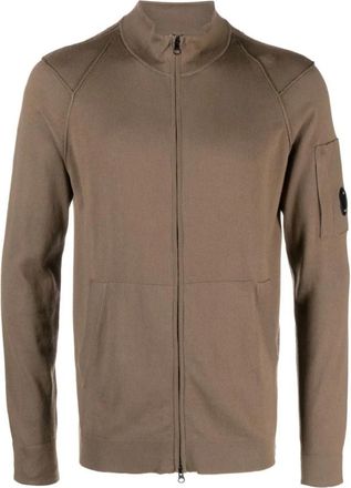 C.P. Company Gebreid Vest - Heren - Vesten - Grijs - M - Katoen - Truien & Vesten