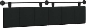 vidaXL Cabecero Colgante Negro Tela Vidaxl