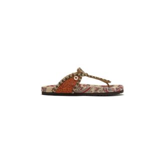 Maliparmi Flip Flops, female, Beige, Size: 11 US Seashell Beads Infrabijoux