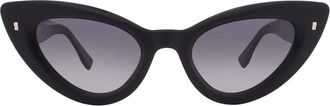 Dsquared2 Grey Shaded Cat Eye Ladies Sunglasses D2 0092/S 0807/9O 51